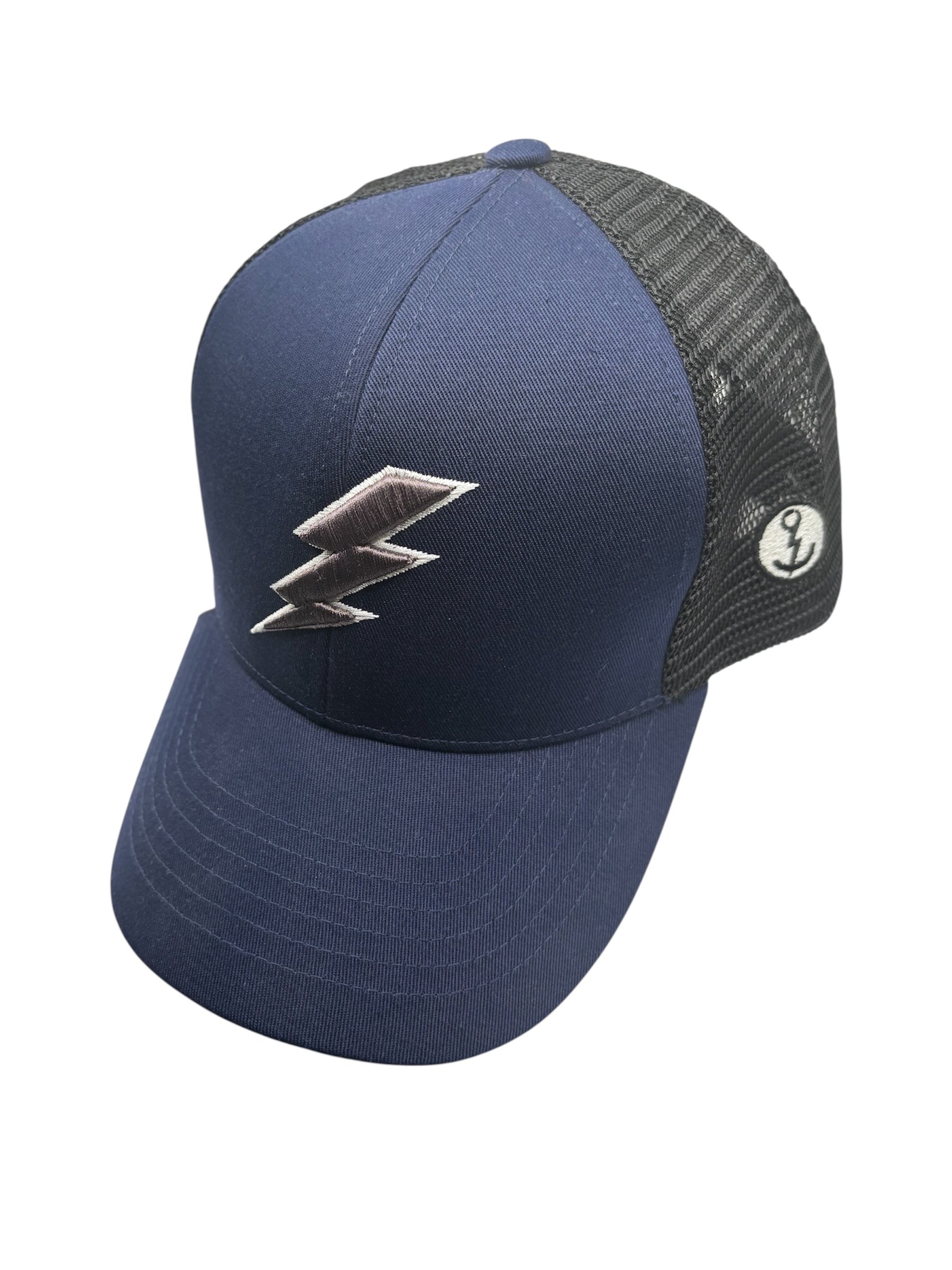 Gorra trucker rayo gris